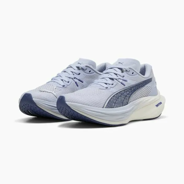 Puma Running Deviate NITRO 3 039s Road Running Shoes Cool Weatherblue Crystalpuma Silver 8211 Women Puma Running Deviate NITRO 3 039s Road Running Shoes Cool Weatherblue Crystalpuma Silver 8211 Women