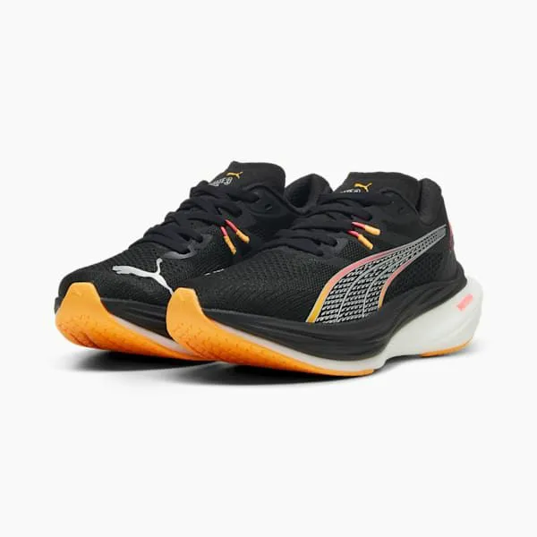Puma Running Deviate NITRO 3 Wide 039s Wide Road Running Shoes Puma Blacksunset Glowsun Stream 8211 Women Puma Running Deviate NITRO 3 Wide 039s Wide Road Running Shoes Puma Blacksunset Glowsun Stream 8211 Women