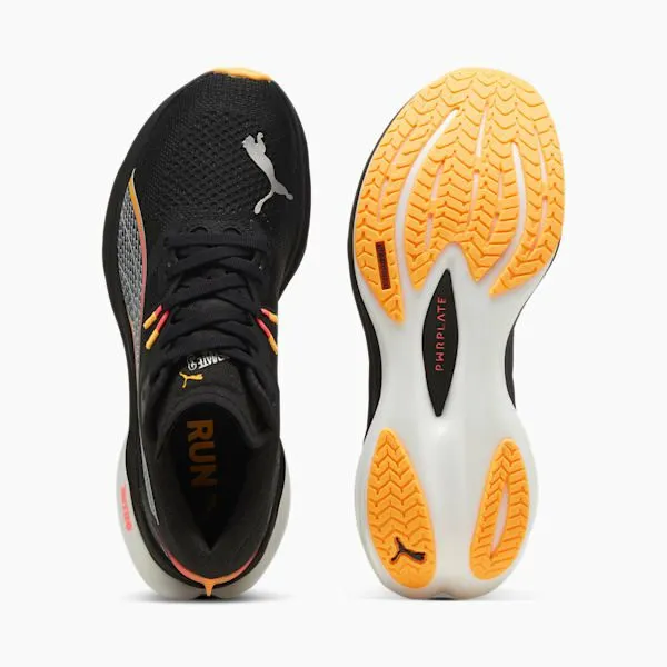 Puma Running Deviate NITRO 3 Wide 039s Wide Road Running Shoes Puma Blacksunset Glowsun Stream 8211 Women Puma Running Deviate NITRO 3 Wide 039s Wide Road Running Shoes Puma Blacksunset Glowsun Stream 8211 Women
