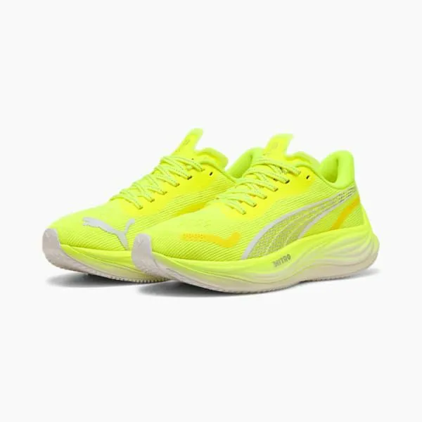 Puma Running Velocity NITRO 3 039s Road Running Shoes Yellow Alertpuma White 8211 Women Puma Running Velocity NITRO 3 039s Road Running Shoes Yellow Alertpuma White 8211 Women