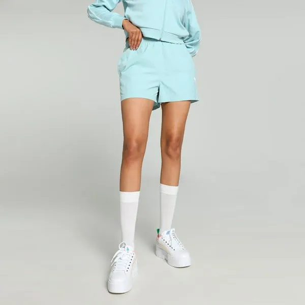 Puma Shorts Classics 039s ALine Shorts Turquoise Surf 8211 Women
