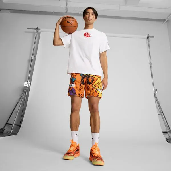 Puma Shorts PUMA X LAMELO BALL Phoenix 039s Basketball Shorts Orange Glowaop 8211 Men Puma Shorts PUMA X LAMELO BALL Phoenix 039s Basketball Shorts Orange Glowaop 8211 Men