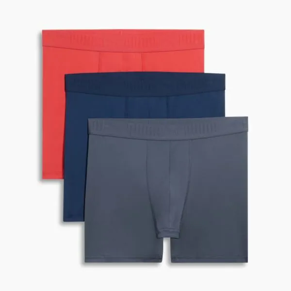 Puma Socks and Underwear PUMA 039s Athletic Fit Boxer Briefs 3 Pack Navy Orange 8211 Men Puma Socks and Underwear PUMA 039s Athletic Fit Boxer Briefs 3 Pack Navy Orange 8211 Men