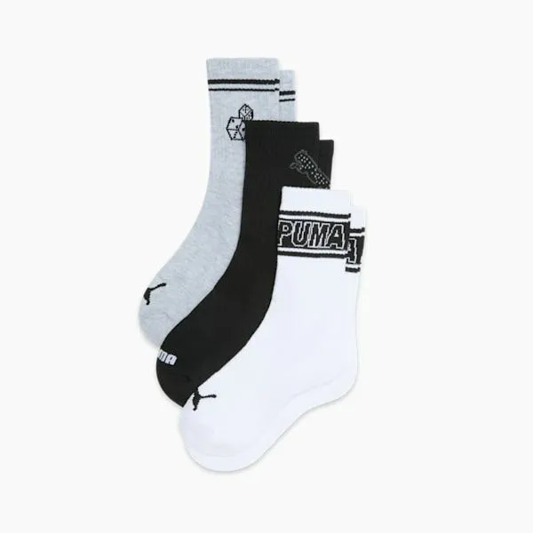 Puma Socks PUMA 039s HalfTerry Low Crew Socks 3 Pairs White Black 8211 Women