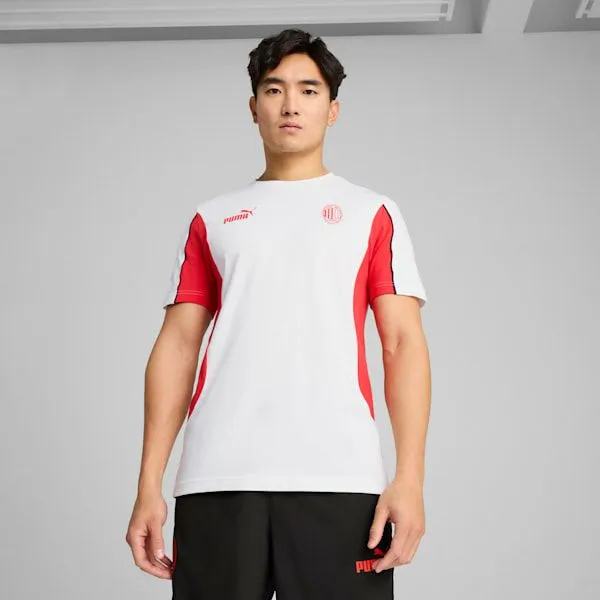 Puma TShirts and Tops AC Milan FtblARCHIVE 039s Tee Puma Whitefor All Time Red 8211 Men