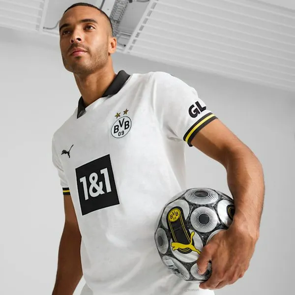 Puma TShirts and Tops Borussia Dortmund 2425 Third Authentic 039s Soccer Jersey Puma White 8211 Men Puma TShirts and Tops Borussia Dortmund 2425 Third Authentic 039s Soccer Jersey Puma White 8211 Men