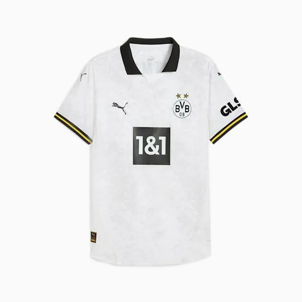 Puma TShirts and Tops Borussia Dortmund 2425 Third Authentic 039s Soccer Jersey Puma White 8211 Men Puma TShirts and Tops Borussia Dortmund 2425 Third Authentic 039s Soccer Jersey Puma White 8211 Men