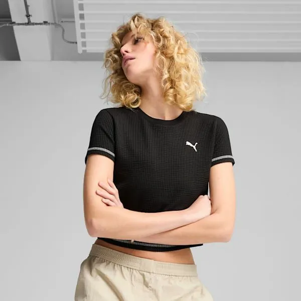 Puma TShirts and Tops DARE TO 039s Baby Tee Puma Black 8211 Women