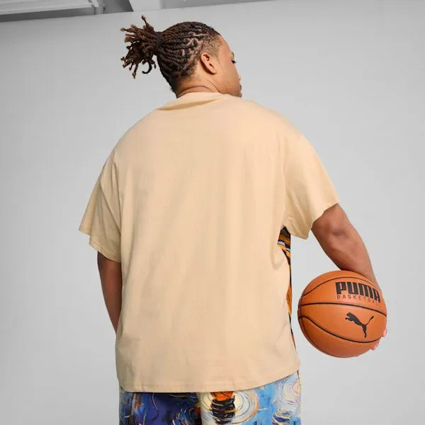 Puma TShirts and Tops Dylan Exhibit 039s Basketball Tee Light Sand 8211 Men