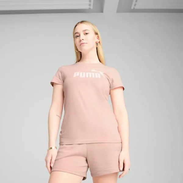 Puma TShirts and Tops ESS No 1 Logo 039s Tee Rose Quartz 8211 Women