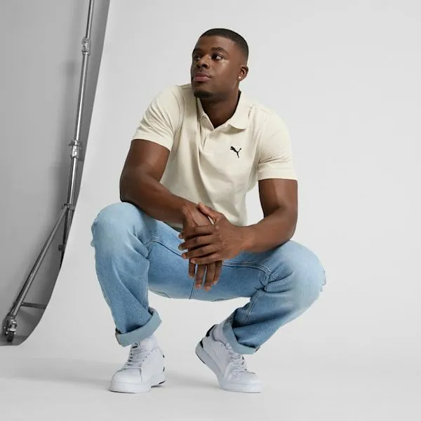 Puma TShirts and Tops Essentials 039s Polo Shirt Desert Dust 8211 Men