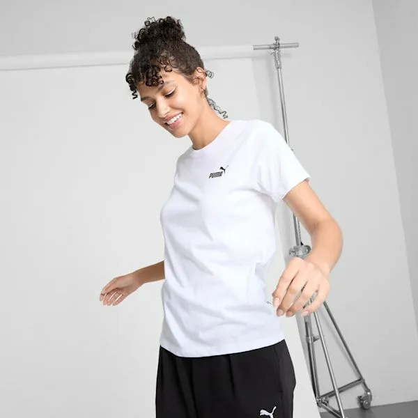 Puma TShirts and Tops Essentials Small Logo 039s Tee Puma White 8211 Women