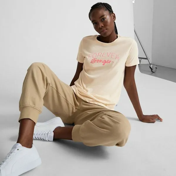Puma TShirts and Tops Forever Stronger 039s Tee Alpine Snow 8211 Women