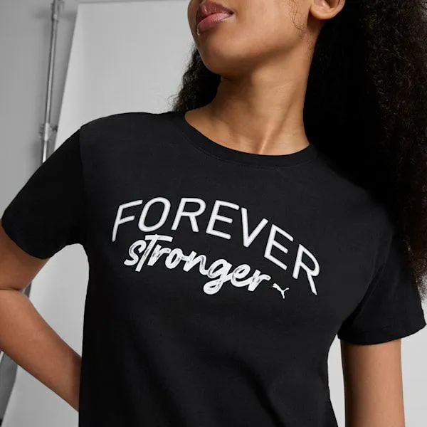 Puma TShirts and Tops Forever Stronger 039s Tee Puma Black 8211 Women