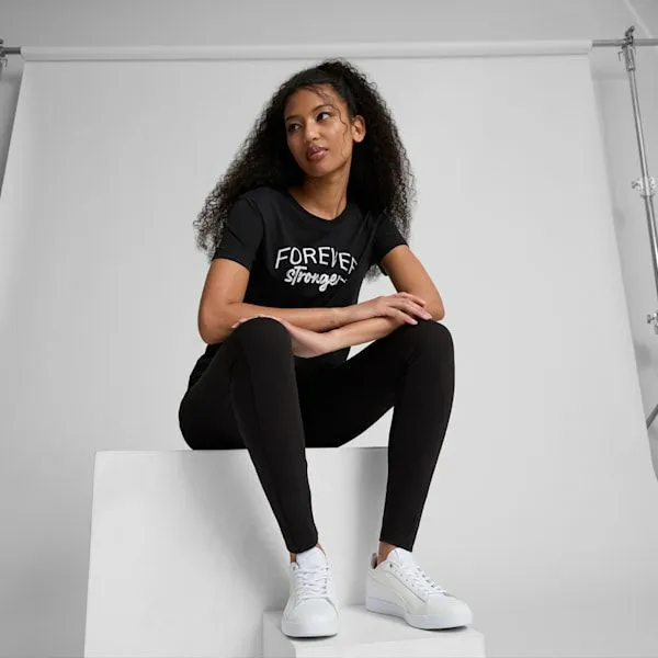 Puma TShirts and Tops Forever Stronger 039s Tee Puma Black 8211 Women