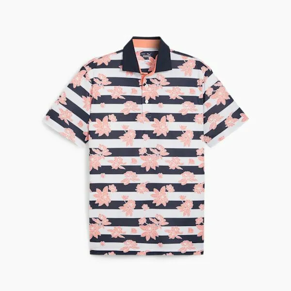 Puma TShirts and Tops Garden 039s Pique Polo Shirt Deep Navymelon Punch 8211 Men Puma TShirts and Tops Garden 039s Pique Polo Shirt Deep Navymelon Punch 8211 Men