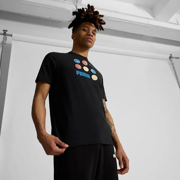 Puma TShirts and Tops GRAPHICS BBall 039s Tee Puma Black 8211 Men