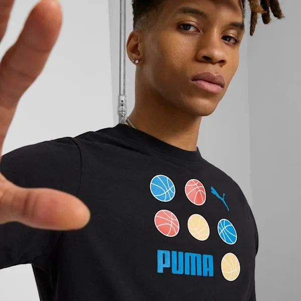 Puma TShirts and Tops GRAPHICS BBall 039s Tee Puma Black 8211 Men