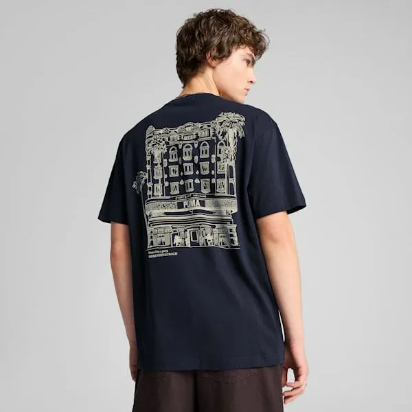 Puma TShirts and Tops GRAPHICS Hotel 039s Relaxed Tee New Navy 8211 Men