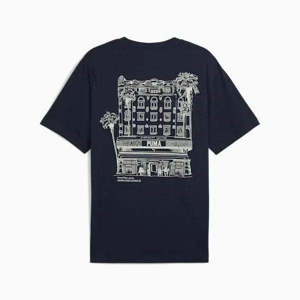 Puma TShirts and Tops GRAPHICS Hotel 039s Relaxed Tee New Navy 8211 Men