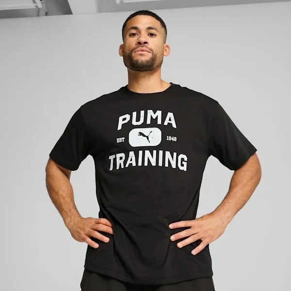 Puma TShirts and Tops GRAPHICS Logo 039s Relaxed Training Tee Puma Black 8211 Men Puma TShirts and Tops GRAPHICS Logo 039s Relaxed Training Tee Puma Black 8211 Men