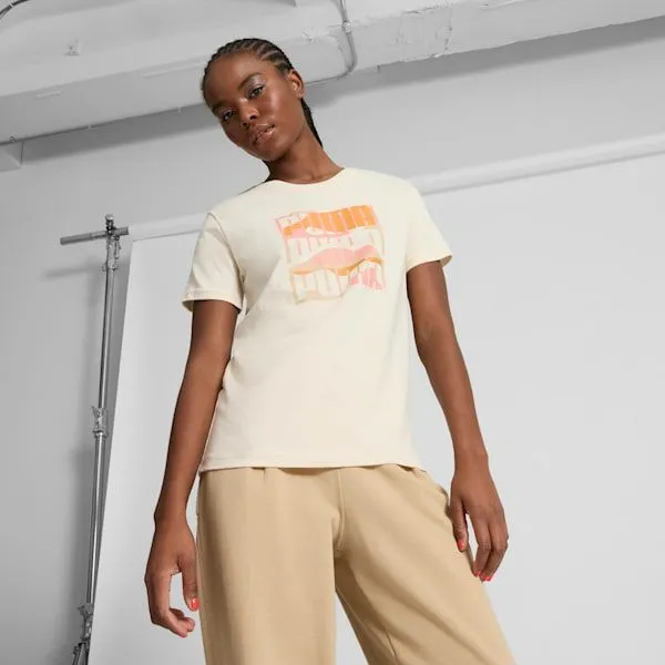 Puma TShirts and Tops GRAPHICS Mountain 039s Tee Alpine Snow 8211 Women