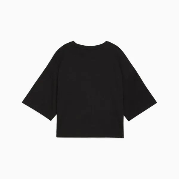 Puma TShirts and Tops LEO LUXE 039s Oversized Short Tee Puma Black 8211 Women Puma TShirts and Tops LEO LUXE 039s Oversized Short Tee Puma Black 8211 Women