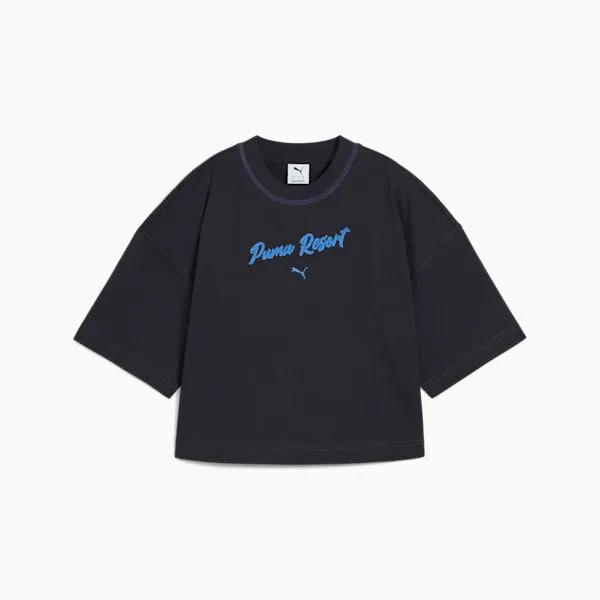 Puma TShirts and Tops Premium Essentials 039s Oversized Graphic Tee New Navy 8211 Women Puma TShirts and Tops Premium Essentials 039s Oversized Graphic Tee New Navy 8211 Women