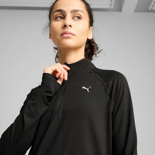 Puma TShirts and Tops RUN VELOCITY CLOUDSPUN 039s 14 Zip Puma Black 8211 Women Puma TShirts and Tops RUN VELOCITY CLOUDSPUN 039s 14 Zip Puma Black 8211 Women