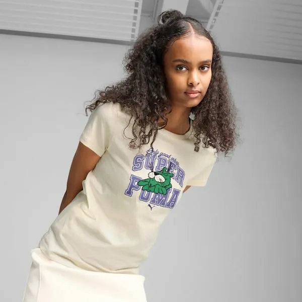 Puma TShirts and Tops SUPER PUMA GRAPHICS 039s Tee Alpine Snow 8211 Women