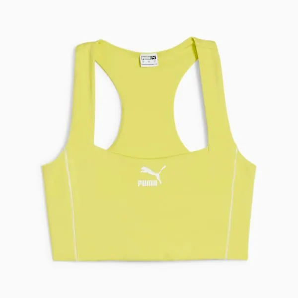 Puma TShirts and Tops T7 039s Crop Top Lime Sheen 8211 Women