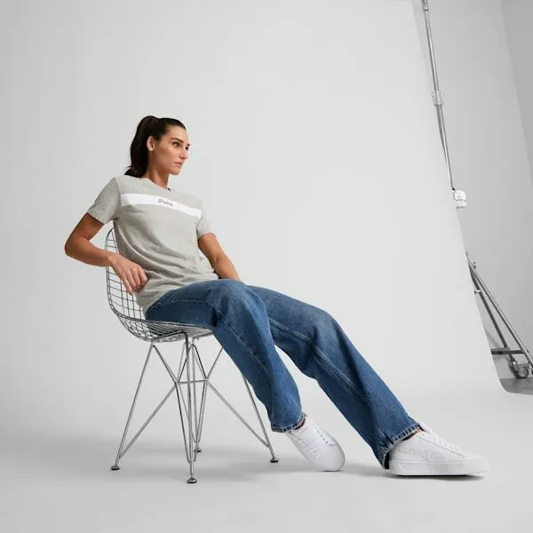 Puma TShirts and Tops Upfront Line Logo 039s Tee Light Gray Heather 8211 Women Puma TShirts and Tops Upfront Line Logo 039s Tee Light Gray Heather 8211 Women