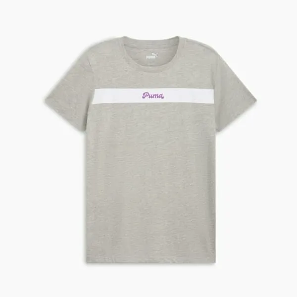 Puma TShirts and Tops Upfront Line Logo 039s Tee Light Gray Heather 8211 Women Puma TShirts and Tops Upfront Line Logo 039s Tee Light Gray Heather 8211 Women