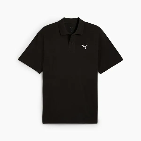 Puma TShirts and Tops WARDROBE ESSENTIALS 039s Pique Relaxed Polo Puma Black 8211 Men Puma TShirts and Tops WARDROBE ESSENTIALS 039s Pique Relaxed Polo Puma Black 8211 Men