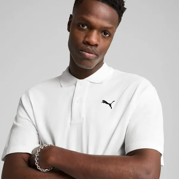 Puma TShirts and Tops WARDROBE ESSENTIALS 039s Pique Relaxed Polo Puma White 8211 Men Puma TShirts and Tops WARDROBE ESSENTIALS 039s Pique Relaxed Polo Puma White 8211 Men