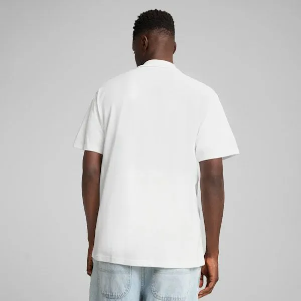 Puma TShirts and Tops WARDROBE ESSENTIALS 039s Pique Relaxed Polo Puma White 8211 Men Puma TShirts and Tops WARDROBE ESSENTIALS 039s Pique Relaxed Polo Puma White 8211 Men