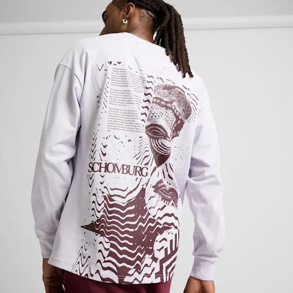 Puma TShirts and Tops We Are Legends X Schomburg 039s Long Sleeve Tee Spring Lavender 8211 Men Puma TShirts and Tops We Are Legends X Schomburg 039s Long Sleeve Tee Spring Lavender 8211 Men