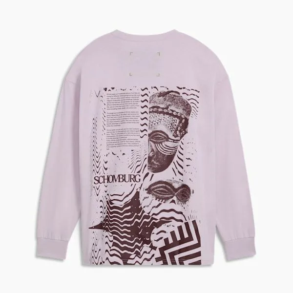 Puma TShirts and Tops We Are Legends X Schomburg 039s Long Sleeve Tee Spring Lavender 8211 Men Puma TShirts and Tops We Are Legends X Schomburg 039s Long Sleeve Tee Spring Lavender 8211 Men