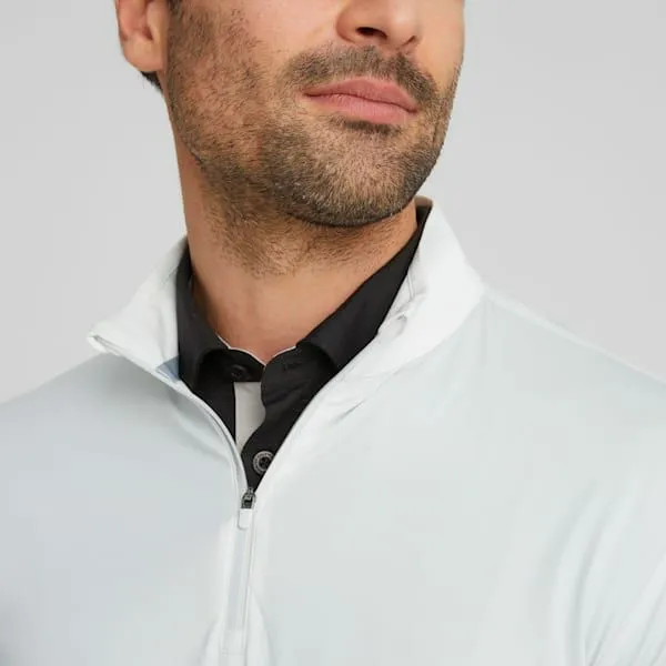 Puma TShirts and Tops YouV 039s QuarterZip Pullover Bright White 8211 Men