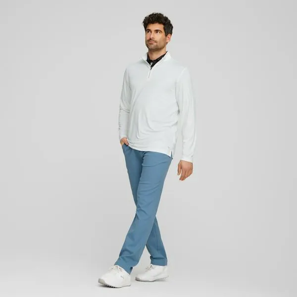 Puma TShirts and Tops YouV 039s QuarterZip Pullover Bright White 8211 Men