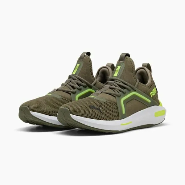 Puma Training and Gym Softride Enzo 5 039s Road Running Shoes Loden Greenyellow Alert 8211 Men Puma Training and Gym Softride Enzo 5 039s Road Running Shoes Loden Greenyellow Alert 8211 Men