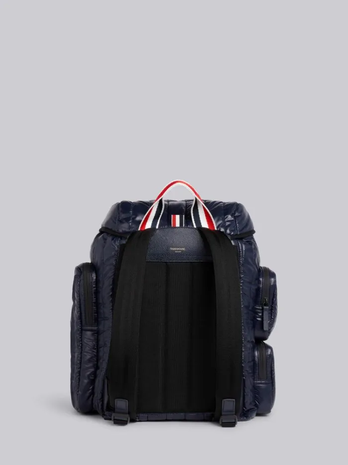 Quilted Ripstop Tricolor Webbing Handles 4bar Backpack Navy WomenMen Thom Browne Backpacks and Bumbags Quilted Ripstop Tricolor Webbing Handles 4bar Backpack Navy WomenMen Thom Browne Backpacks and Bumbags