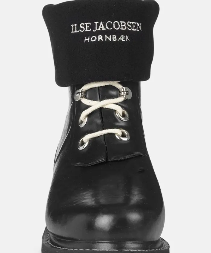 Rainboots Ilse Jacobsen Rainboots Accessories Fleece Sock 8211 Black Creme