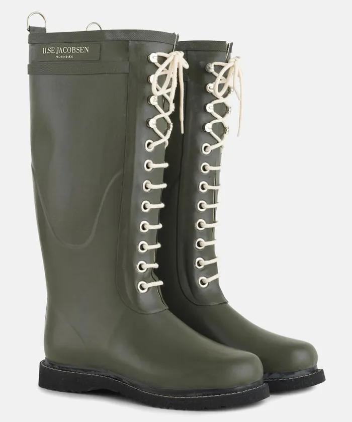 Rainboots Ilse Jacobsen Rainboots Long Long Rubber Boots 8211 Army