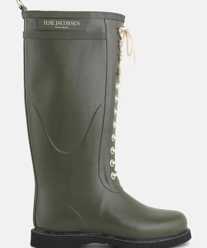 Rainboots Ilse Jacobsen Rainboots Long Long Rubber Boots 8211 Army