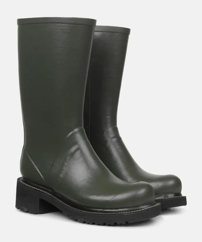 Rainboots Ilse Jacobsen Rainboots Medium 34 Rubber Boots With Zip 8211 Army