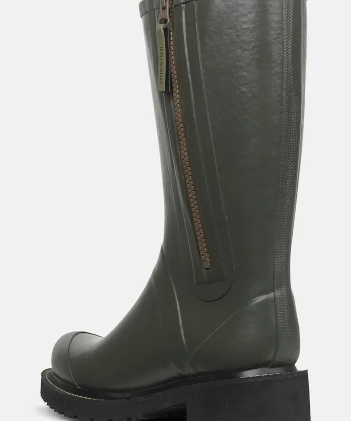 Rainboots Ilse Jacobsen Rainboots Medium 34 Rubber Boots With Zip 8211 Army