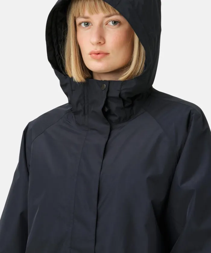 Rainwear Ilse Jacobsen Raincoats Eco Finished Long Raincoat 8211 Dark Indigo