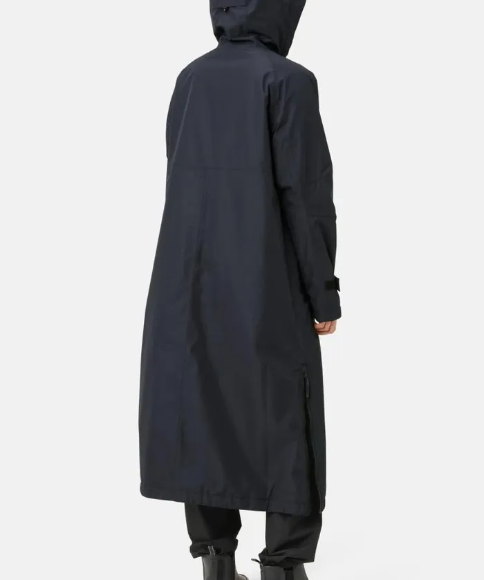 Rainwear Ilse Jacobsen Raincoats Eco Finished Long Raincoat 8211 Dark Indigo