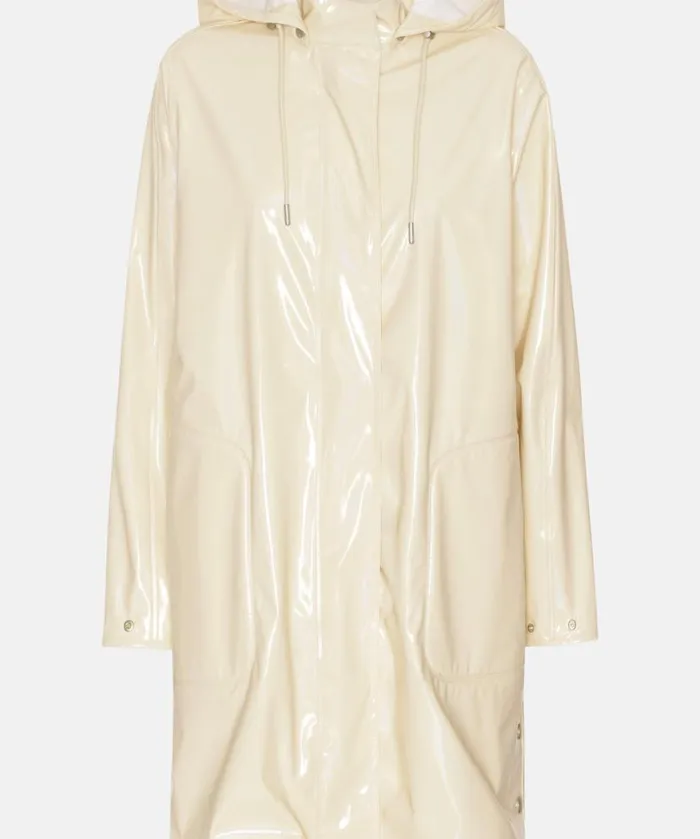 Rainwear Ilse Jacobsen Raincoats Long Raincoat 8211 Bleached Sand